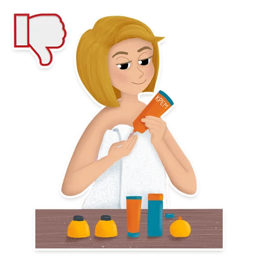 🧴 Стикер «Боль в спине, канал» для Telegram