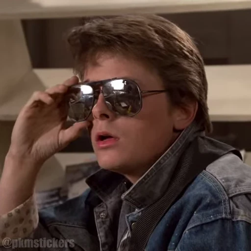 🕶 Стикер «Back To The Future» для Telegram