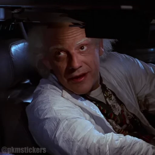 🤷‍♂️ Стикер «Back To The Future» для Telegram