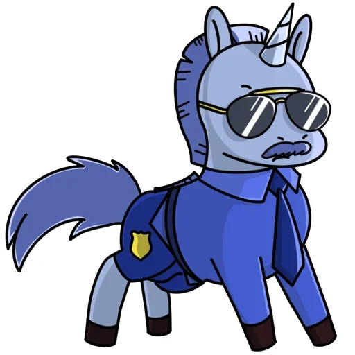 😎 Стикер «Bad Unicorn» для Telegram