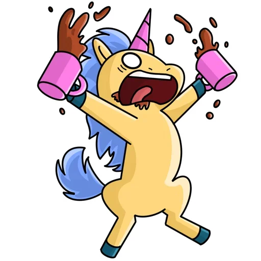 ☕️ Стикер «Bad Unicorn» для Telegram
