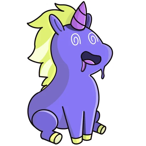 🥶 Стикер «Bad Unicorn» для Telegram