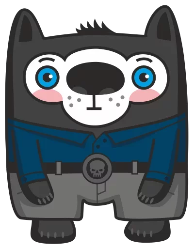 😒 Стикер «Bad Wolf» для Telegram