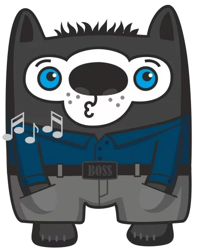 😛 Стикер «Bad Wolf» для Telegram