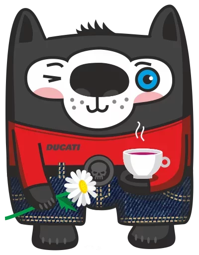 ☕ Стикер «Bad Wolf» для Telegram