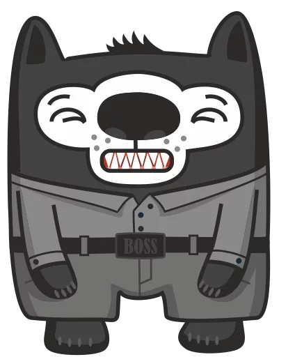 😛 Стикер «Bad Wolf» для Telegram