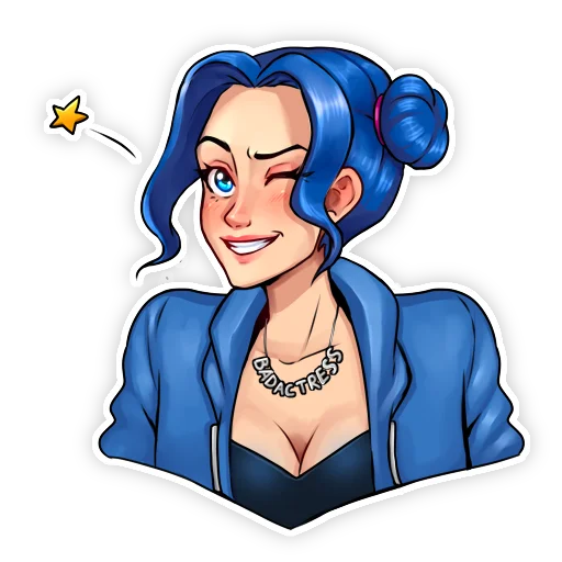 😉 Стикер «BADACTRESS» для Telegram