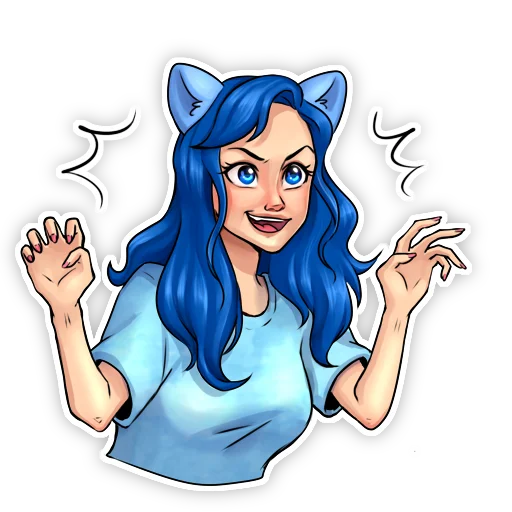 😸 Стикер «BADACTRESS» для Telegram
