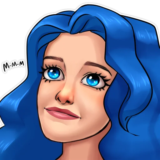 🌚 Стикер «BADACTRESS» для Telegram