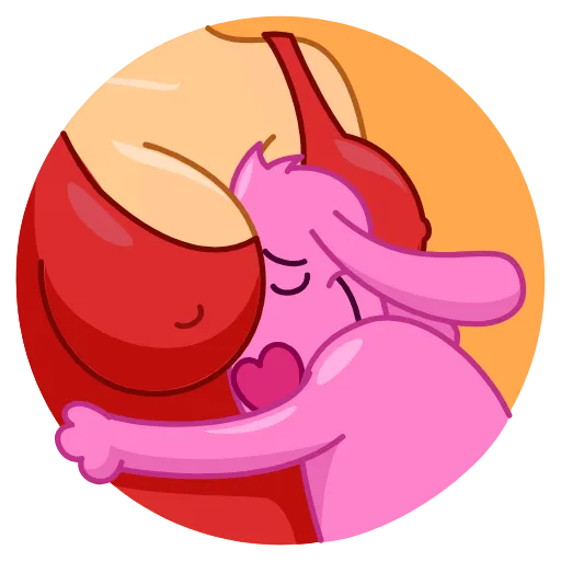 🤗 Стикер «Lovehound» для Telegram
