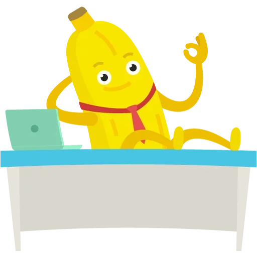 😵 Стикер «bad banana» для Telegram