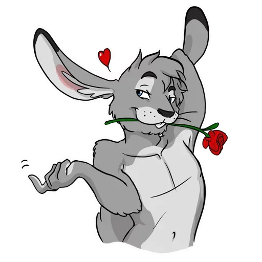 🌹 Стикер «Bad Bunny Boy» для Telegram