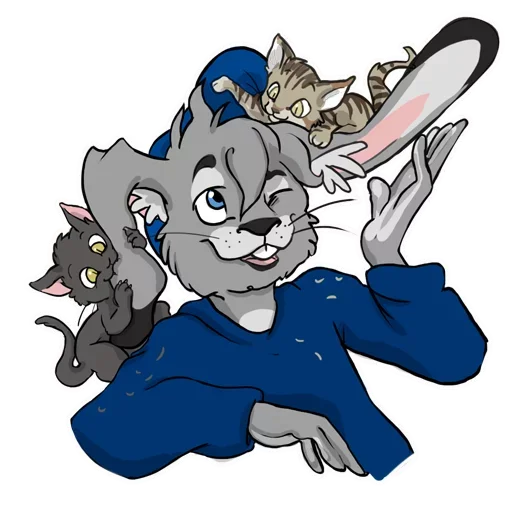 🐱 Стикер «Bad Bunny Boy» для Telegram