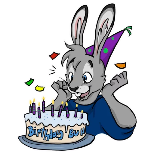 🎂 Стикер «Bad Bunny Boy» для Telegram
