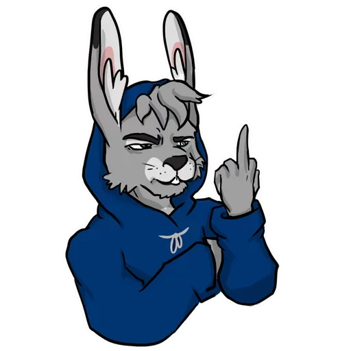 🖕 Стикер «Bad Bunny Boy» для Telegram