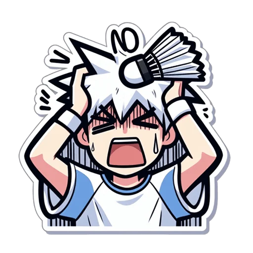 🤯 Стикер «badminton» для Telegram