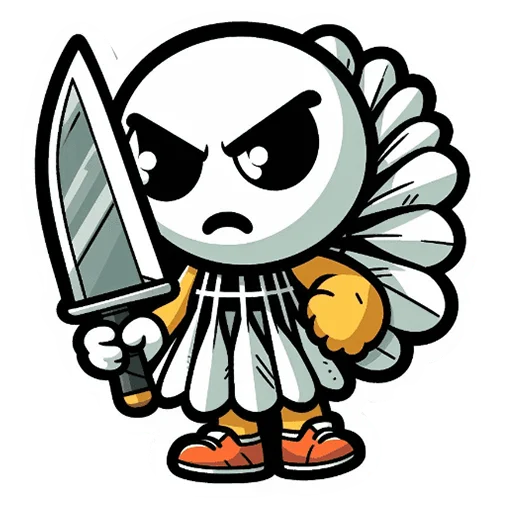 🔪 Стикер «badminton» для Telegram