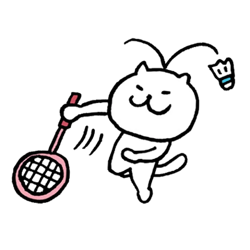 😱 Стикер «badminton» для Telegram
