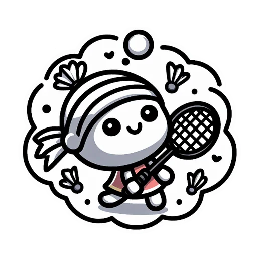 😊 Стикер «badminton» для Telegram
