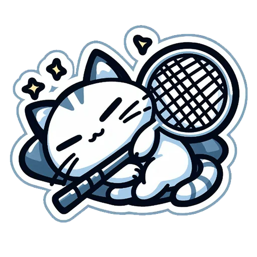 💤 Стикер «badminton» для Telegram