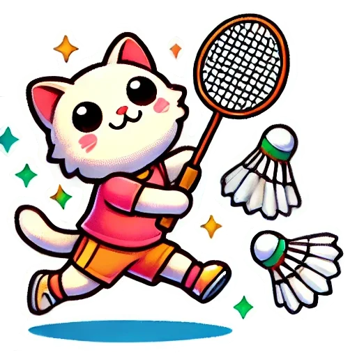 😌 Стикер «badminton» для Telegram