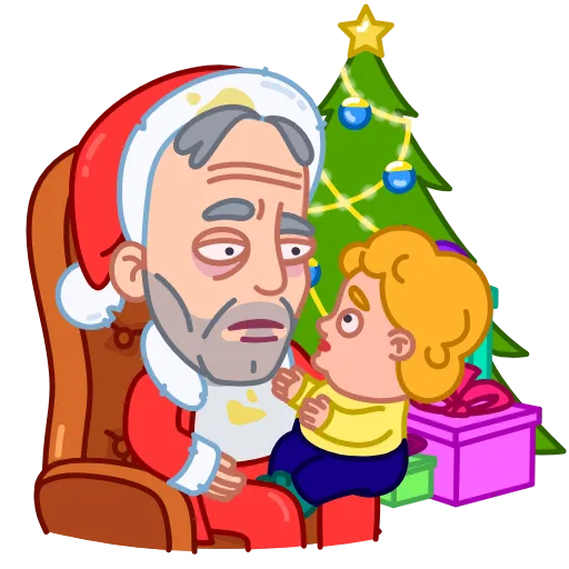 😮 Стикер «Bad Santa» для Telegram