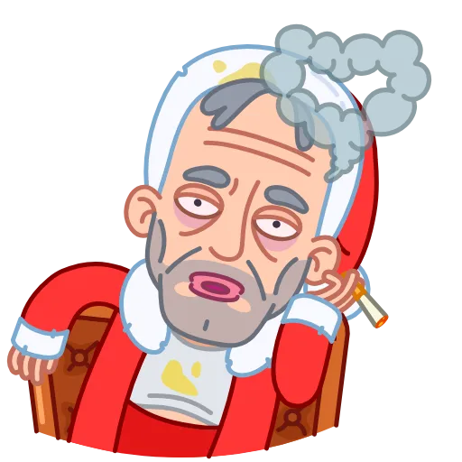 😘 Стикер «Bad Santa» для Telegram