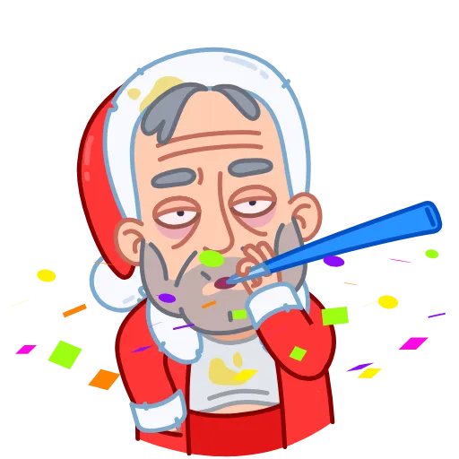 🥳 Стикер «Bad Santa» для Telegram