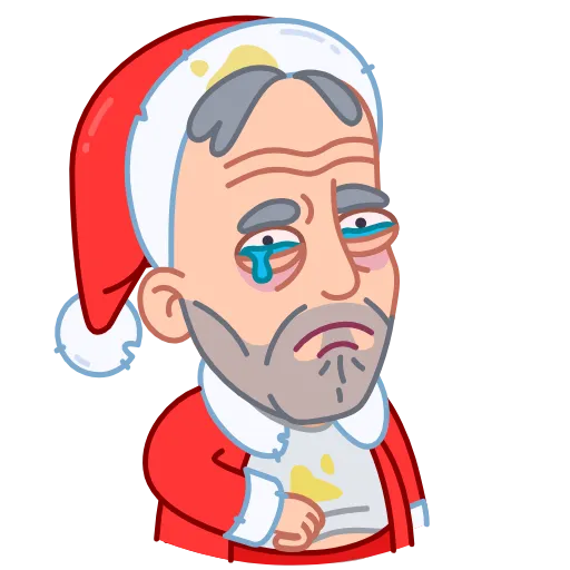 😢 Стикер «Bad Santa» для Telegram