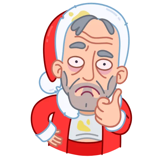 👍 Стикер «Bad Santa» для Telegram