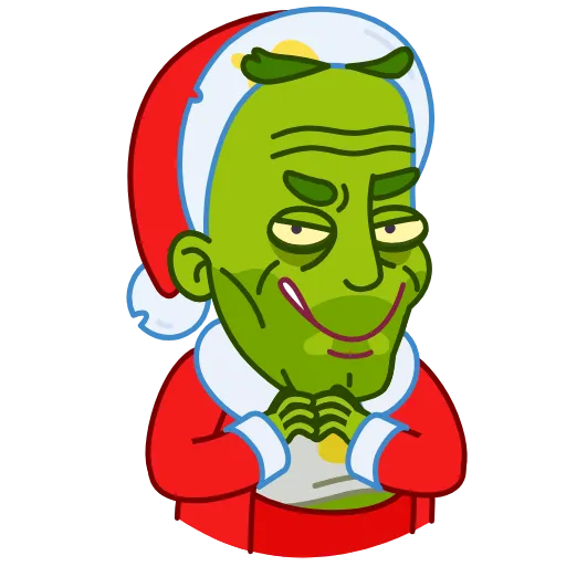 😈 Стикер «Bad Santa» для Telegram