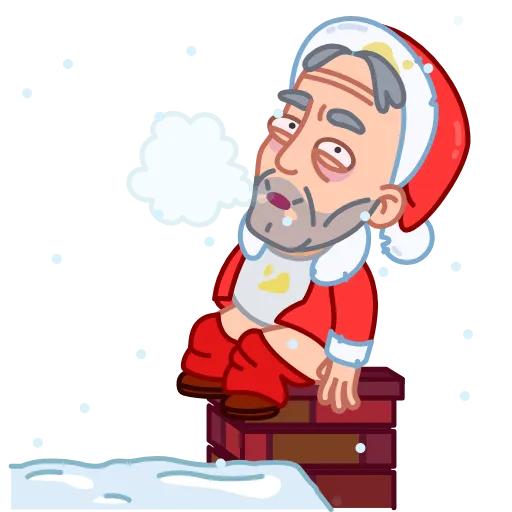 💩 Стикер «Bad Santa» для Telegram