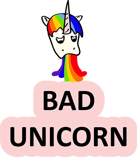 Стикер 20 BadUnicorn