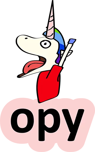 Стикер 33 BadUnicorn