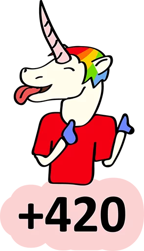 Стикер 38 BadUnicorn