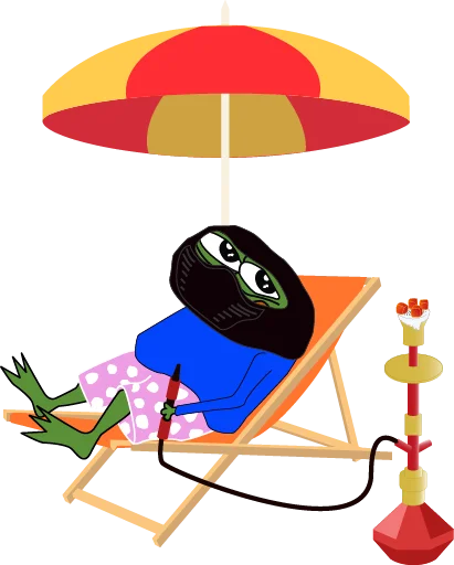 🏖 Стикер «bagsy-pepes» для Telegram
