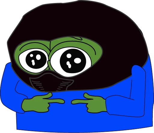 😌 Стикер «bagsy-pepes» для Telegram