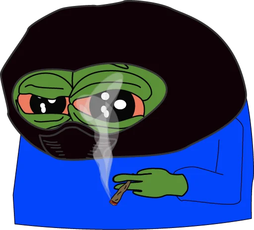 🚬 Стикер «bagsy-pepes» для Telegram