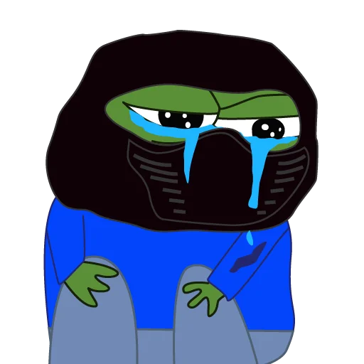 😢 Стикер «bagsy-pepes» для Telegram