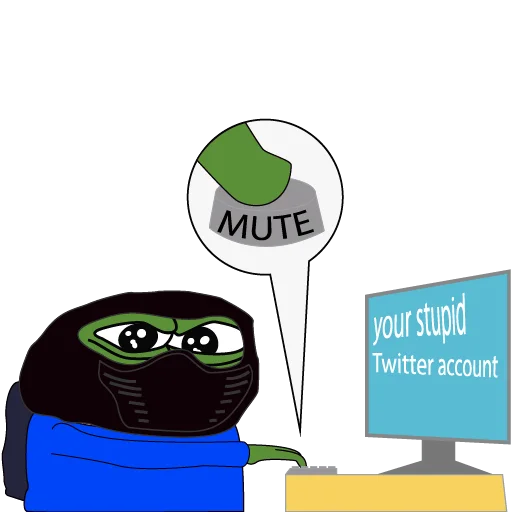 🔇 Стикер «bagsy-pepes» для Telegram
