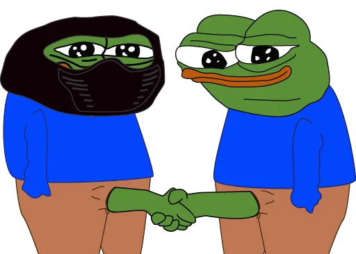🤝 Стикер «bagsy-pepes» для Telegram