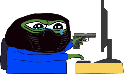 👎 Стикер «bagsy-pepes» для Telegram