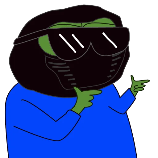 😎 Стикер «bagsy-pepes» для Telegram