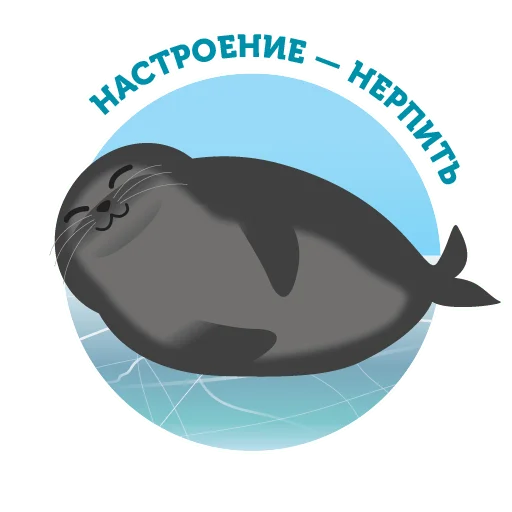 ☺️ Стикер «Байкальская нерпа» для Telegram
