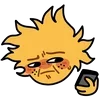 Стикер 39 😒 BakuDeku cursed