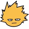Стикер 45 😒 BakuDeku cursed