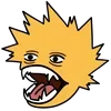 Стикер 11 😒 BakuDeku cursed