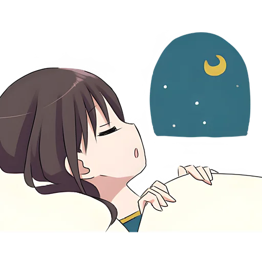 😴 Стикер «Баку тян» для Telegram