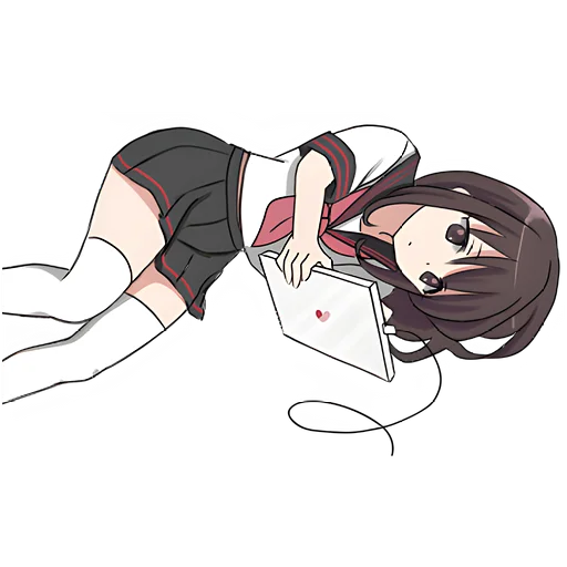 😴 Стикер «Баку тян» для Telegram