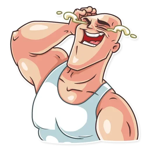 Стикерпак Лысый из brazzers для Telegram